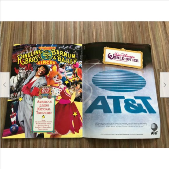 Walt Disney's World on Ice Aladdin Event Program Souvenir Book 1993 Barnum Ad - Picture 2 of 6